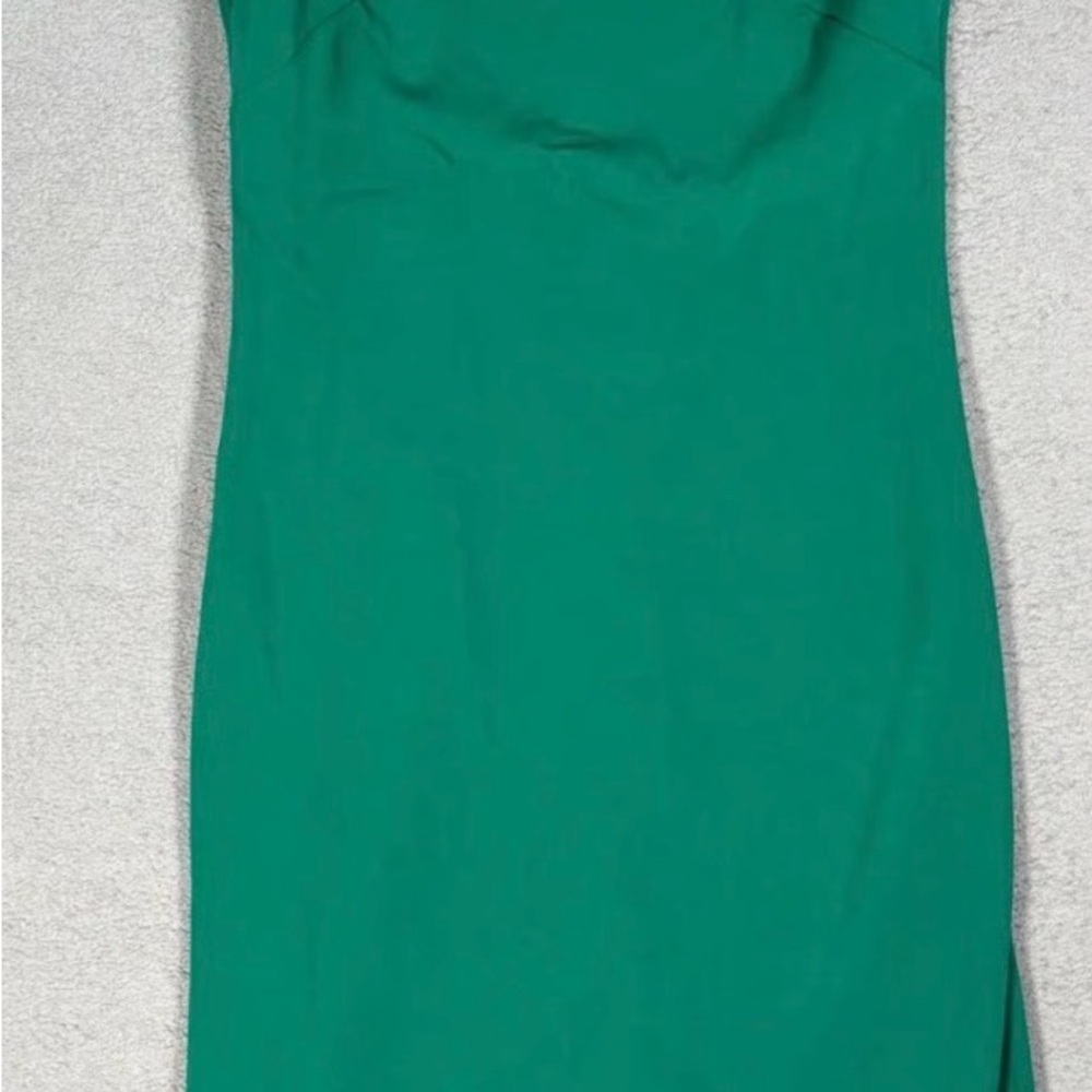 Donna Karan Strapless Green Dress